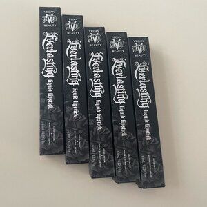 Bundle of 5 KVD Vegan Beauty Everlasting Liquid Lipstick Full Size 6.6ml New